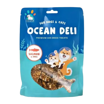 Singapaw Pet Treats Ocean Deli Salmon & Krill 70g (2 packs) Singapaw Pet Treats Ocean Deli Salmon & Krill 70g (2 packs)